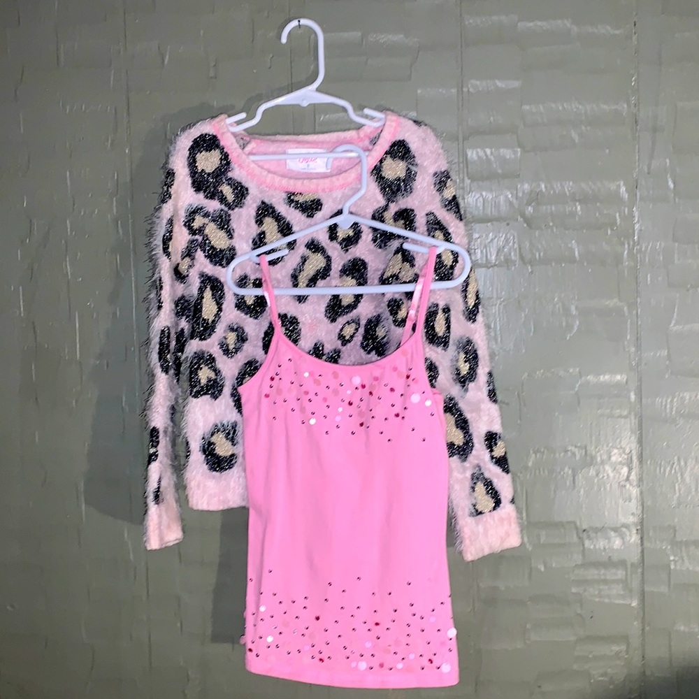 TWO PIECE TOP SET BY JUSTICE! Sz 8 GIRLS